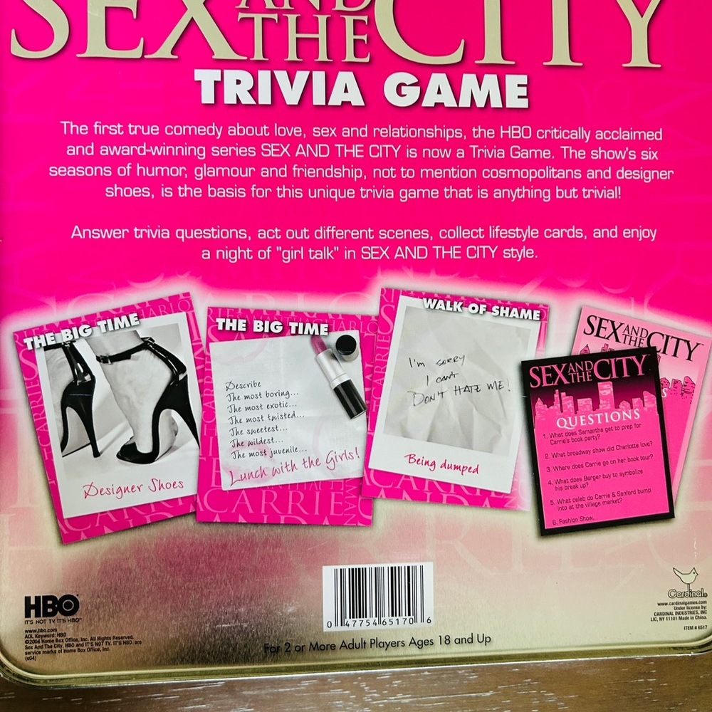 SATC Trivia Board Game - Picture 2 of 4